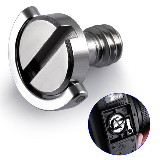 1/4 inch Camera Screw D-Ring Adapter for Tripod Monopod Quick Release Plate Camera Screw