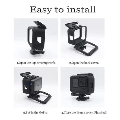 EWB8173 Scratch-resistant Protective Frame Mount Housing for GoPro Hero 9 Sports Action Camera Accessories