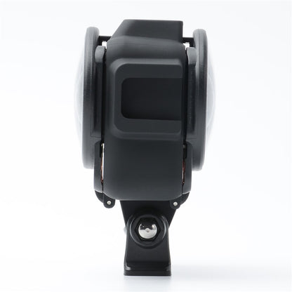 For Insta360 ONE RS Panorama Camera Lens Cover Tempered Glass Protector + Camera Frame Anti-collision Case
