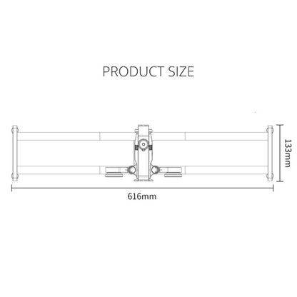 YELANGU L5iEG L5i Camera Slider DollyVideo Shooting Time-Lapse Car with Rail Track for Camera Camcorder, Up to 6.6lb / 3kg