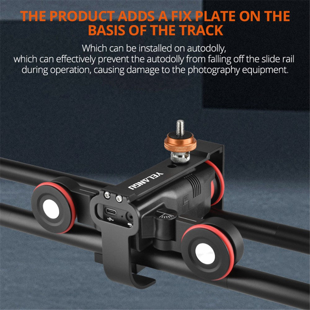 YELANGU L5iEG L5i Camera Slider DollyVideo Shooting Time-Lapse Car with Rail Track for Camera Camcorder, Up to 6.6lb / 3kg