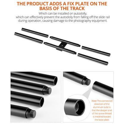 YELANGU L5iEG L5i Camera Slider DollyVideo Shooting Time-Lapse Car with Rail Track for Camera Camcorder, Up to 6.6lb / 3kg
