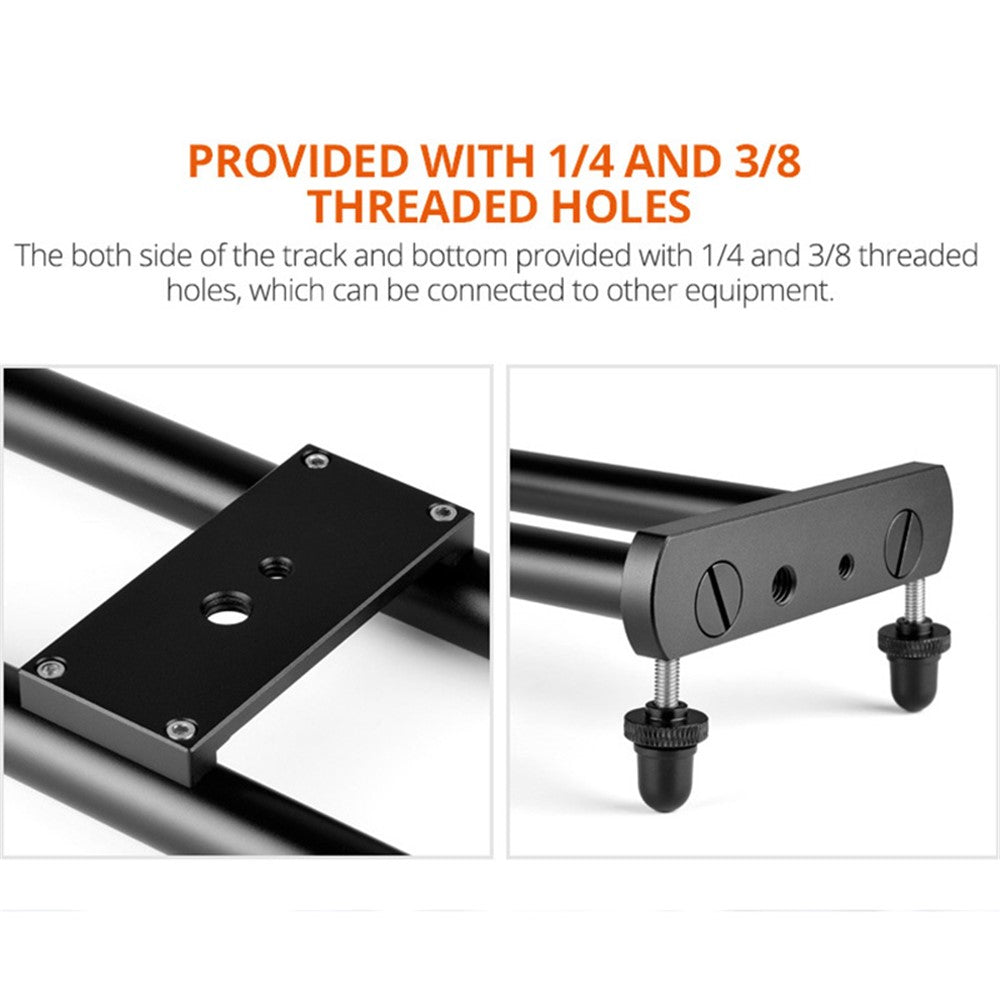 YELANGU L5iEG L5i Camera Slider DollyVideo Shooting Time-Lapse Car with Rail Track for Camera Camcorder, Up to 6.6lb / 3kg