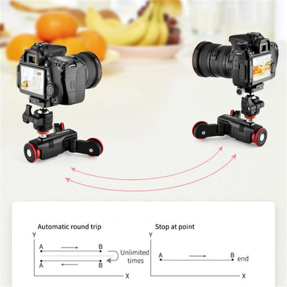 YELANGU L5iEG L5i Camera Slider DollyVideo Shooting Time-Lapse Car with Rail Track for Camera Camcorder, Up to 6.6lb / 3kg
