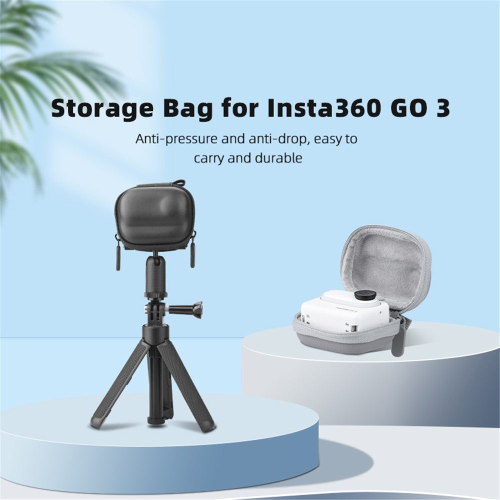 BRDRC For Insta360 GO3 Sports Camera Storage Bag Portable Protective Case with Carabiner