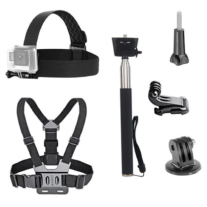 For GoPro Hero Universal Action Camera Accessories Kit 6-in-1