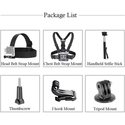 For GoPro Hero Universal Action Camera Accessories Kit 6-in-1