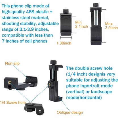 5-in-1 Action Camera Accessories Kit Head Strap with Phone Clip and Wrench for GoPro