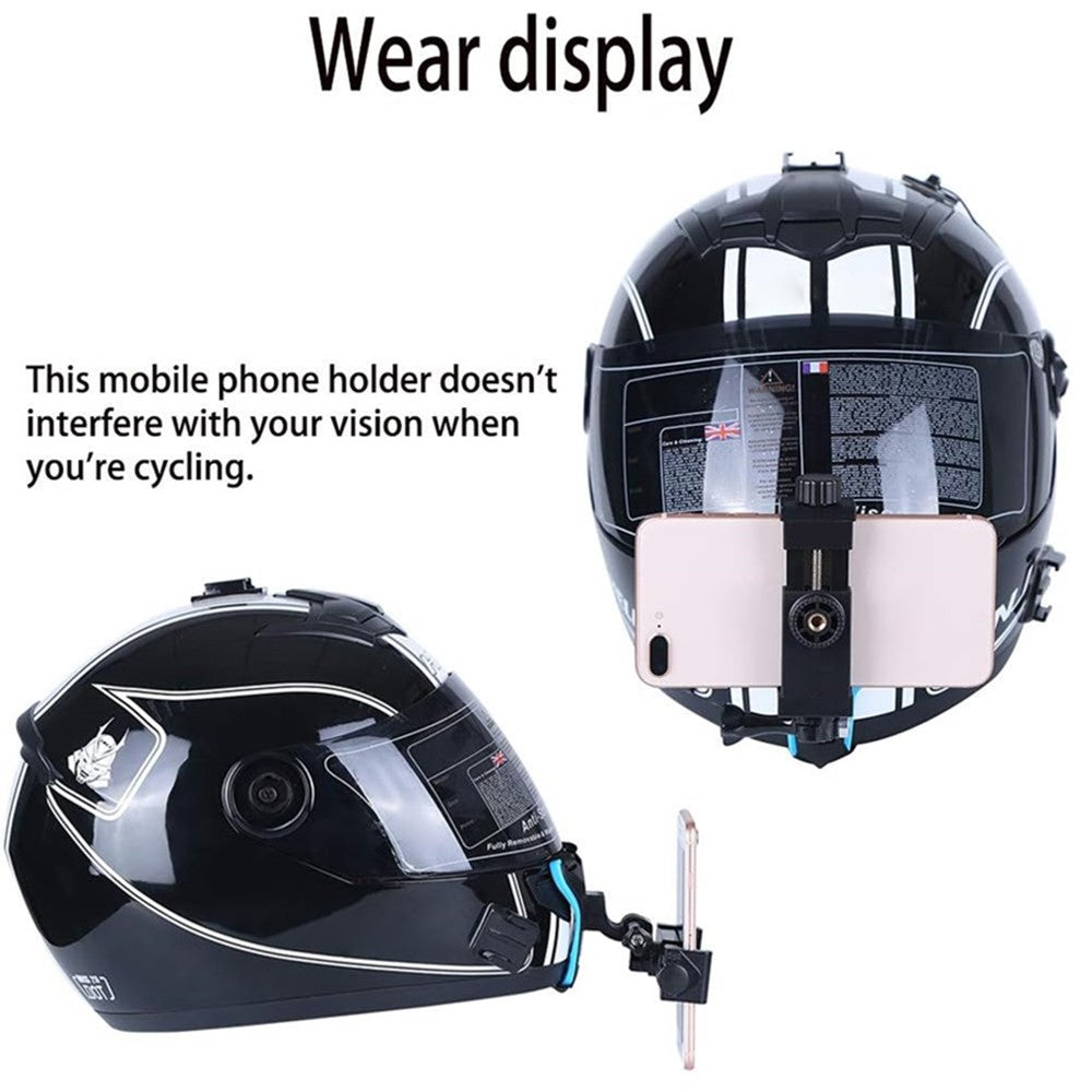 5-in-1 Motorcycle Helmet Chin Mount Claw Clamp Body Strap Cycling Accessories for GoPro