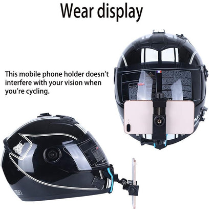 5-in-1 Motorcycle Helmet Chin Mount Claw Clamp Body Strap Cycling Accessories for GoPro