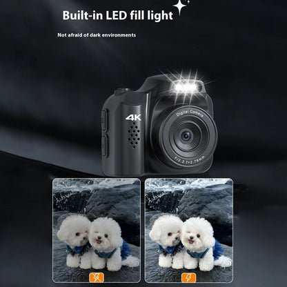 HJD-02 Mini Digital Camera For Kids Students 4K Video Recorder 64MP Portable Camera Travel Gift