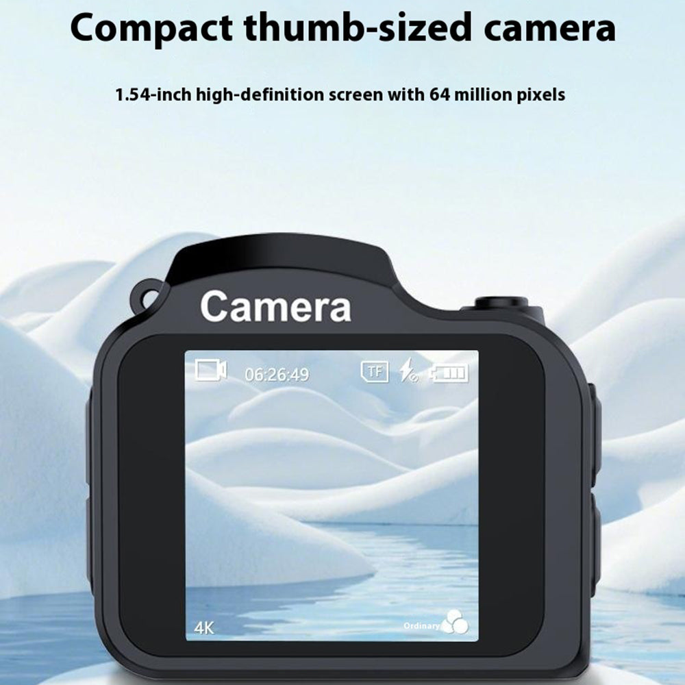 HJD-02 Mini Digital Camera For Kids Students 4K Video Recorder 64MP Portable Camera Travel Gift