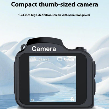 HJD-02 Mini Digital Camera For Kids Students 4K Video Recorder 64MP Portable Camera Travel Gift