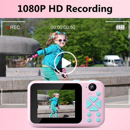 AD-G29D 2.4 inch Screen Kids Camera Front/Back Dual Camera Portable Handheld Mini Camera with Games/Filters/Frames