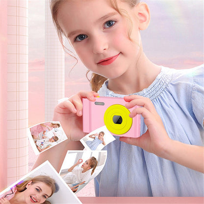 S7 2.4 inch Screen Mini Retro Children Camera Toy Rechargeable Camera Camcorder Kids Gift (with 32GB Memory Card)