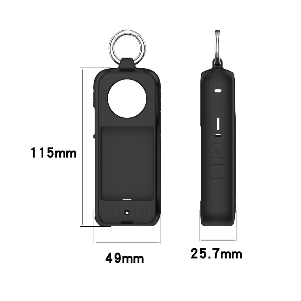 Soft Silicone Case for Insta360 X3 Action Camera Dustproof Protective Cover