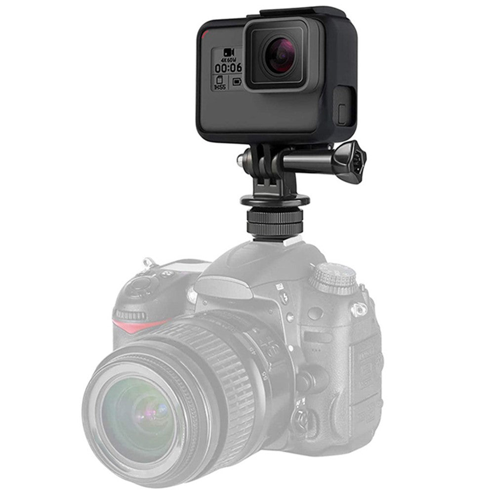 F046 Desktop Camera Mobile Phone Live Streaming Holder Hot Shoe Universal Phone Clip Monitor Bracket