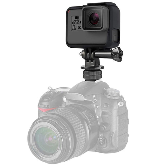 F046 Desktop Camera Mobile Phone Live Streaming Holder Hot Shoe Universal Phone Clip Monitor Bracket