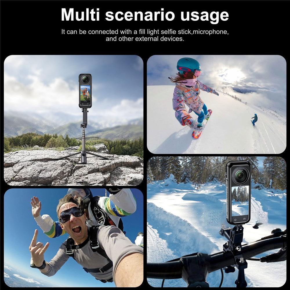 Aluminum Alloy Metal Case for Insta360 X4 Action Camera Cage Protective Frame