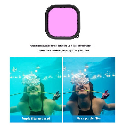 For GoPro Hero 12 / 11 / 10 / 9 Action Camera Waterproof Case Lightweight PC Filter Lens Accessories