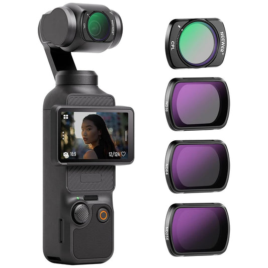 NEEWER For DJI Osmo Pocket 3 ND Filter Set Magnetic Variable ND16 ND64 ND256 CPL HD Optical Glass For Outdoor Shooting