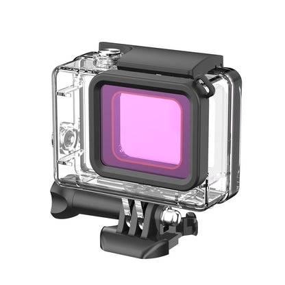 HL-308 For GoPro Hero 7 / 6 / 5 Waterproof Case Filter Diving Housing Filter