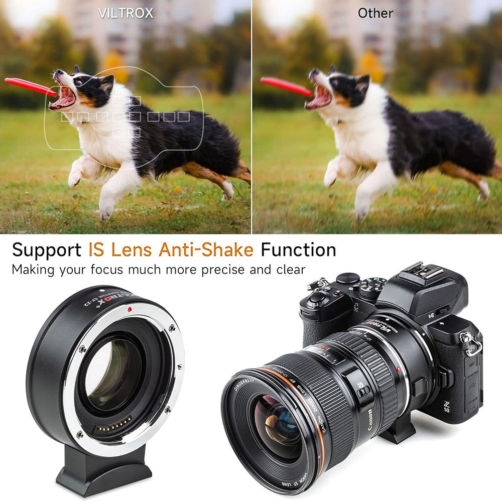 VILTROX EF-Z2 For Canon EF to Nikon Z Mount 0.71X Auto Focus Camera Lens Mount Adapter