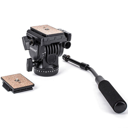 YUNTENG 950 Professional DV Camera DSLR Tripod Pan Tilt Head Hydraulic Damping Gimbal
