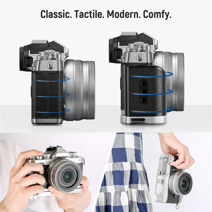 NEEWER VS108 L-Shaped Vertical Shooting Bracket for Nikon Zfc Mirrorless Camera Grip with Quick Release Plate