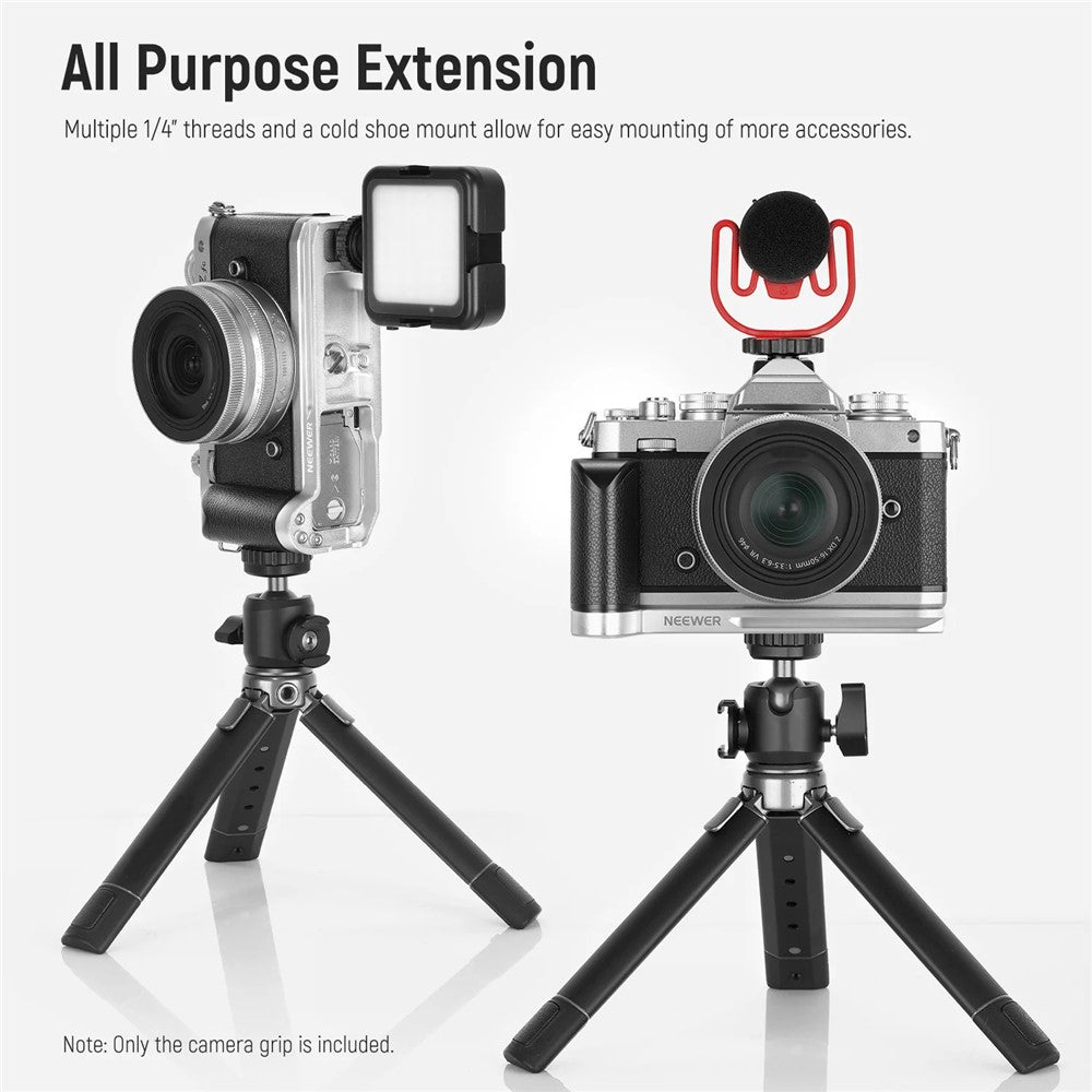 NEEWER VS108 L-Shaped Vertical Shooting Bracket for Nikon Zfc Mirrorless Camera Grip with Quick Release Plate