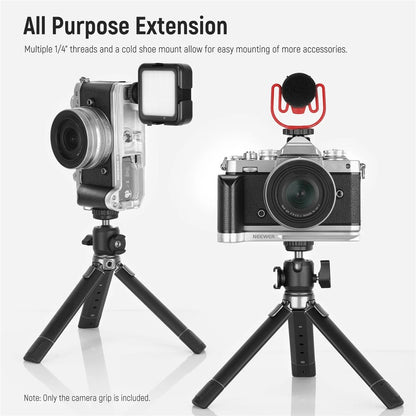NEEWER VS108 L-Shaped Vertical Shooting Bracket for Nikon Zfc Mirrorless Camera Grip with Quick Release Plate