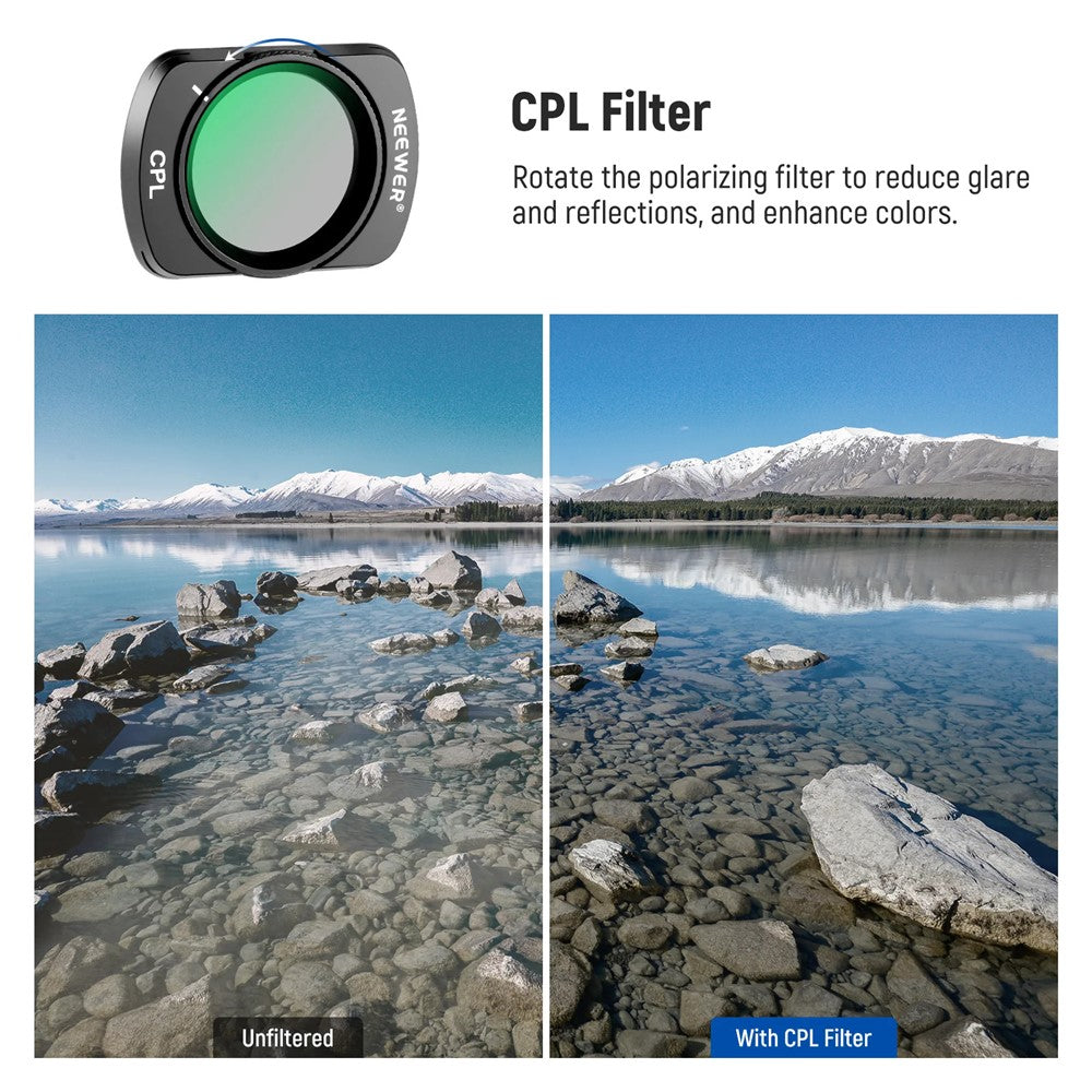 NEEWER FL-P5 4-Pack Magnetic ND Filter Kit for DJI Osmo Pocket 3 Variable Neutral Density Filters
