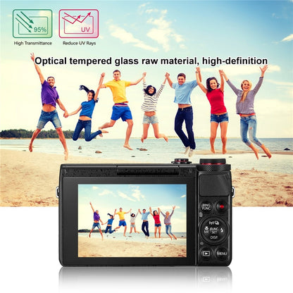 PULUZ PU5516 Camera Film for Canon PowerShot G7 X Mark II / G9 X Mark II / G1 X Mark III / EOS M6 / M6 Mark II / M100 / M50 / RP Tempered Glass Screen Protector