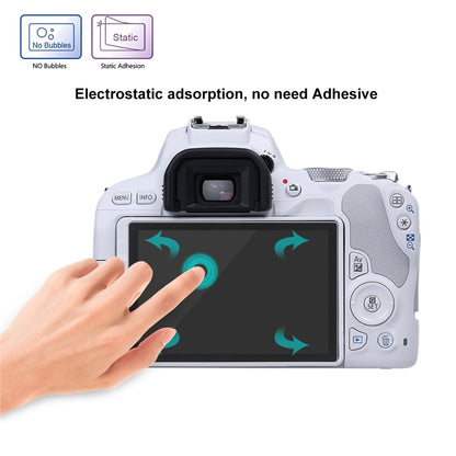 PULUZ PU5526 For Canon EOS 200D Camera 2.5D Curved Edge 9H Hardness Tempered Glass Screen Protector