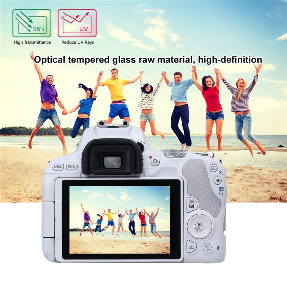 PULUZ PU5526 For Canon EOS 200D Camera 2.5D Curved Edge 9H Hardness Tempered Glass Screen Protector
