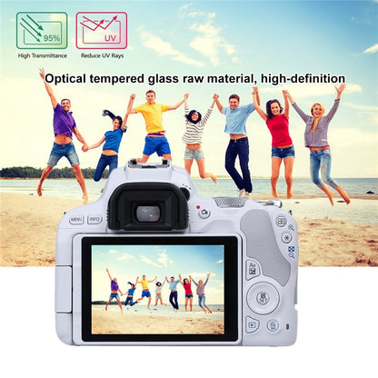 PULUZ PU5526 For Canon EOS 200D Camera 2.5D Curved Edge 9H Hardness Tempered Glass Screen Protector