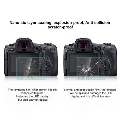 PULUZ PU5533 For Canon EOS R5 / R5 C Camera 2.5D Curved Edge 9H Hardness Tempered Glass Screen Protector