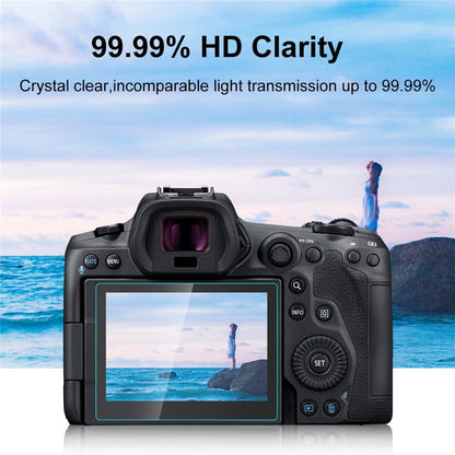 PULUZ PU5533 For Canon EOS R5 / R5 C Camera 2.5D Curved Edge 9H Hardness Tempered Glass Screen Protector
