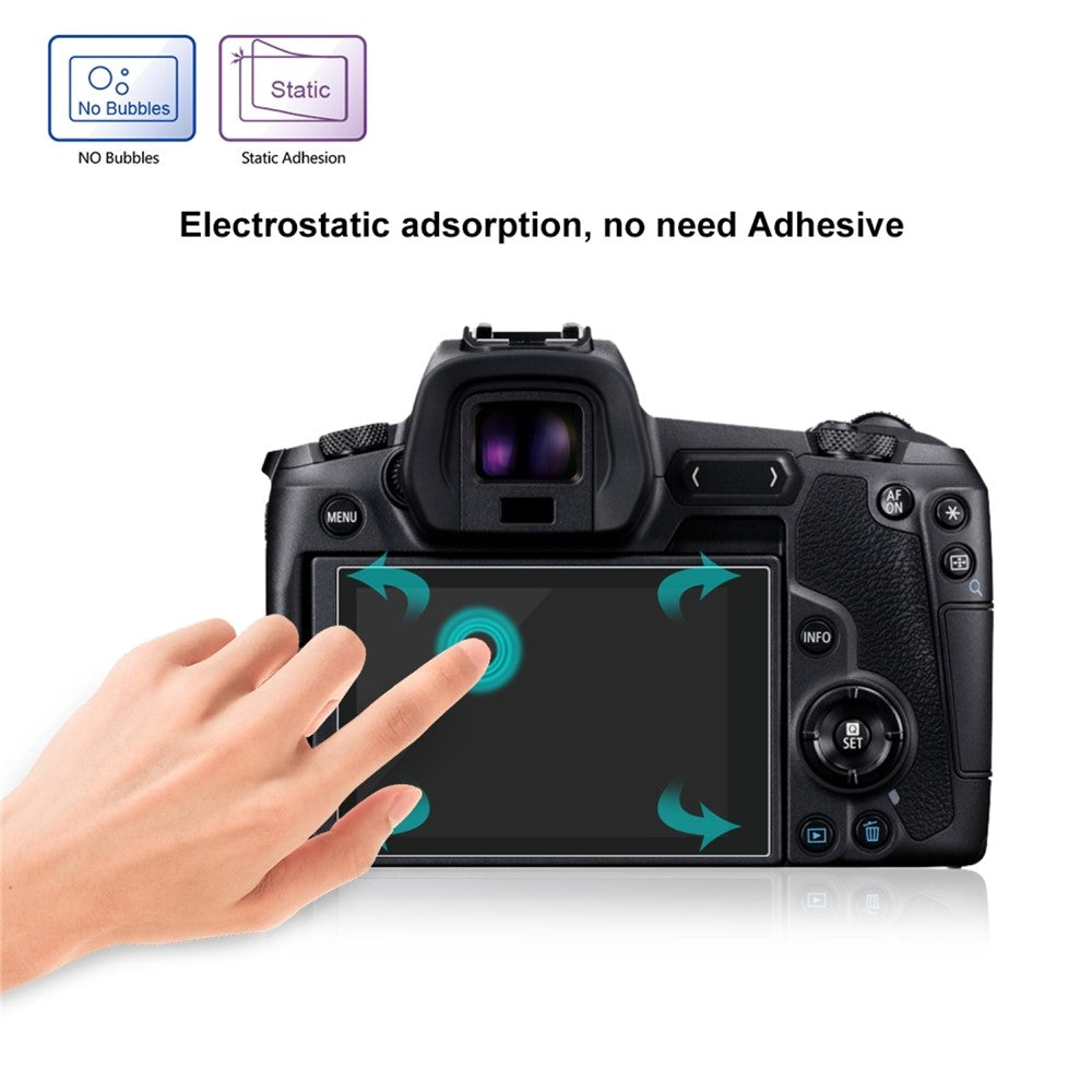 PULUZ PU5527 For Canon EOS R Camera 2.5D Curved Edge 9H Hardness Tempered Glass Screen Protector