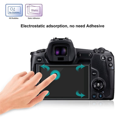 PULUZ PU5527 For Canon EOS R Camera 2.5D Curved Edge 9H Hardness Tempered Glass Screen Protector