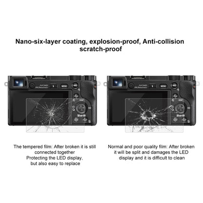 PULUZ PU5512 For Sony A6400 / A6000 / A6300 Tempered Glass Screen Protector 2.5D Curved Edge 9H Hardness Camera Film