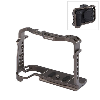 PULUZ PU3069GT For Canon EOS R5  /  EOS R6 Aluminum Alloy Camera Rabbit Cage with 1 / 4 3 / 8 Inch Threaded Holes