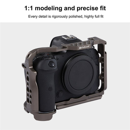 PULUZ PU3069GT For Canon EOS R5  /  EOS R6 Aluminum Alloy Camera Rabbit Cage with 1 / 4 3 / 8 Inch Threaded Holes