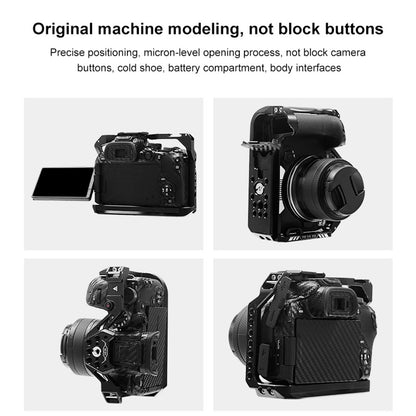 PULUZ PU3107B For Canon EOS R10 Camera Aluminum Alloy Rabbit Cage with 1 / 4 3 / 8 Inch Screw Hole