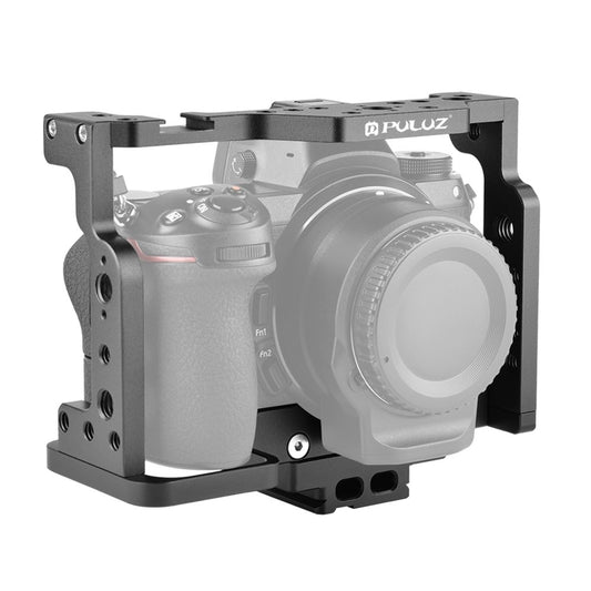 PULUZ PU3097B For Nikon Z 7 / Z 6 Mirrorless Camera Cage Aluminum Alloy Cold Shoe Mount Expansion Cage