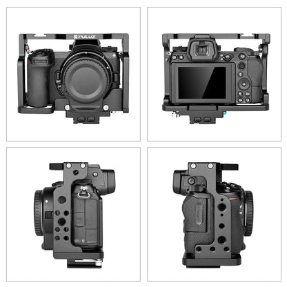 PULUZ PU3097B For Nikon Z 7 / Z 6 Mirrorless Camera Cage Aluminum Alloy Cold Shoe Mount Expansion Cage