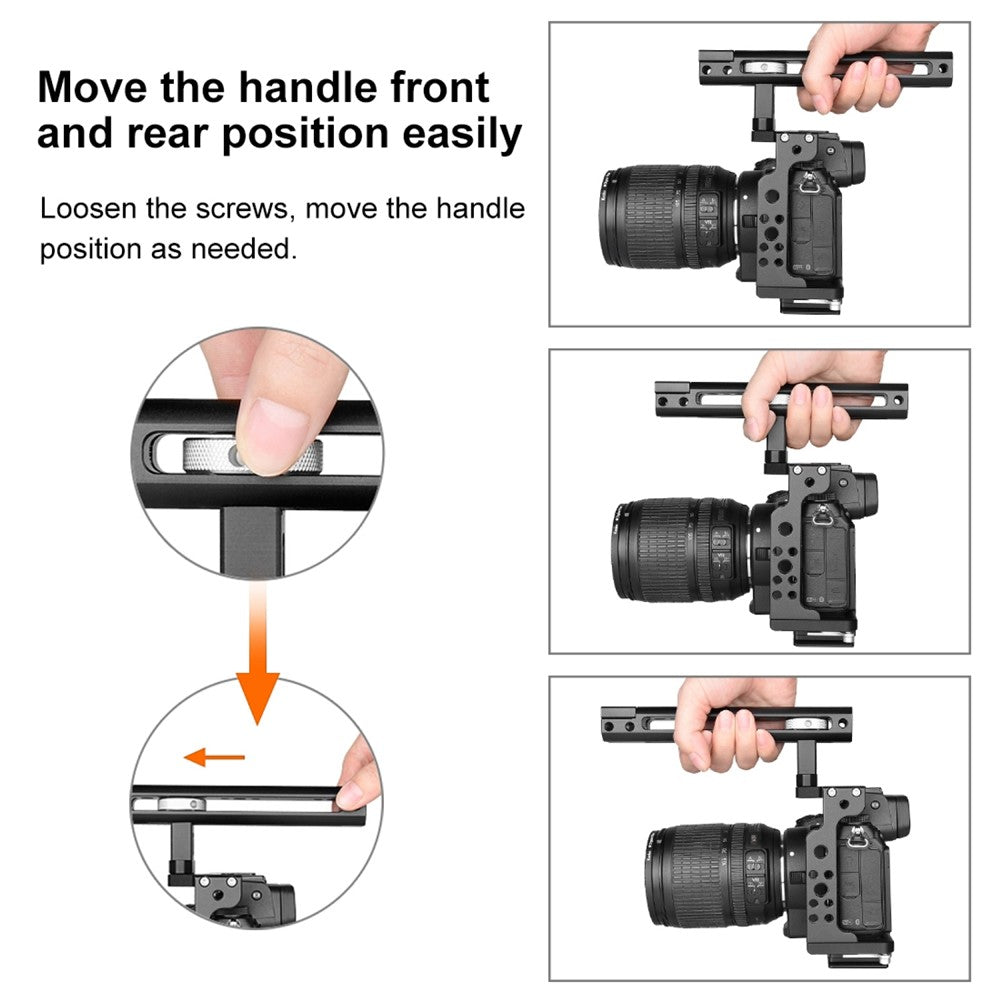 PULUZ PU3098B For Nikon Z 7  /  Z 6 Aluminum Alloy Rabbit Cage with Handle Camera Accessories