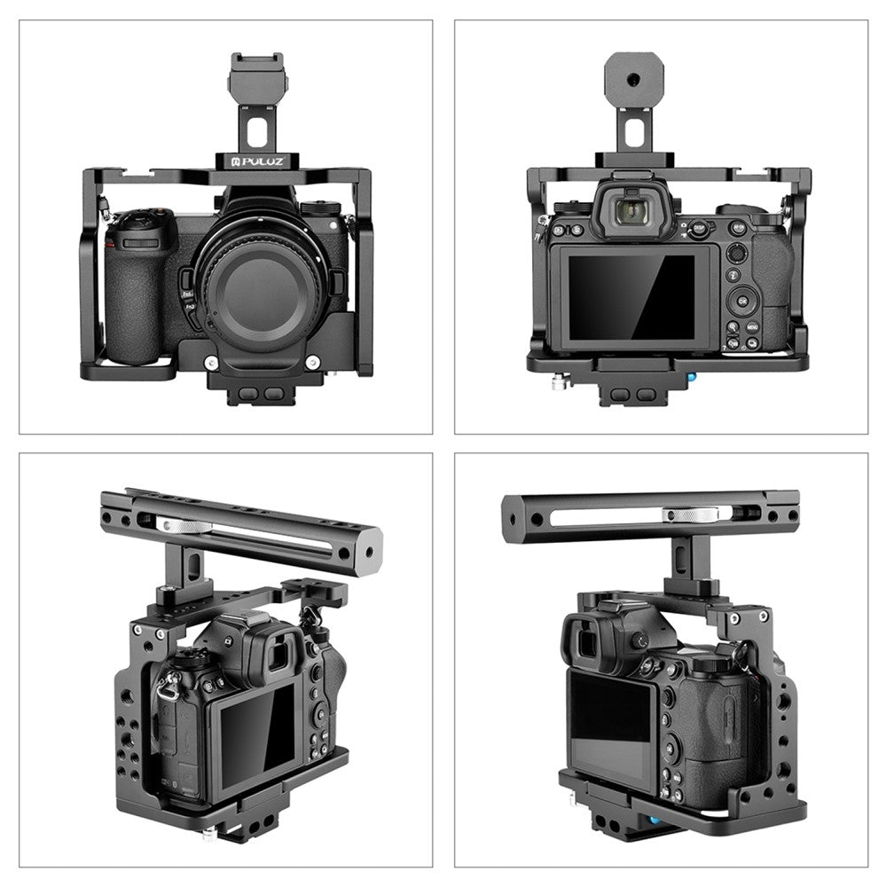 PULUZ PU3098B For Nikon Z 7  /  Z 6 Aluminum Alloy Rabbit Cage with Handle Camera Accessories