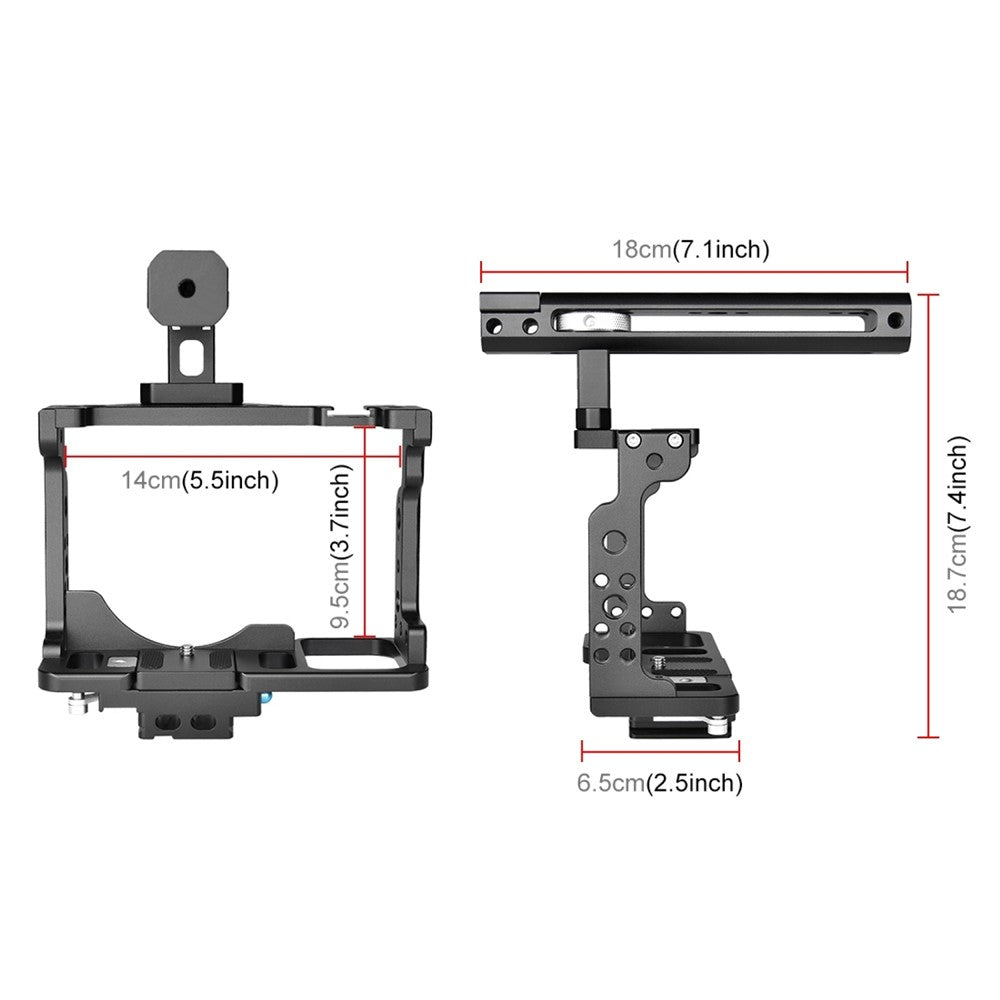 PULUZ PU3098B For Nikon Z 7  /  Z 6 Aluminum Alloy Rabbit Cage with Handle Camera Accessories