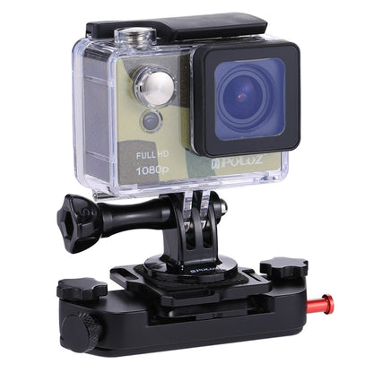 PULUZ PU231R Quick Release Belt Clip with Quick Release Plate Aluminum Alloy Backpack Mount Holder for Camera